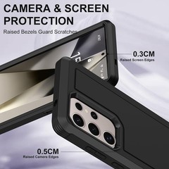 For Samsung Galaxy S24 Ultra Case with Heavy Duty & Shockproof Protective Cover