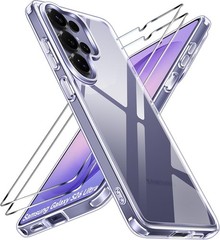 3-in-1 Case for Samsung Galaxy S26 Ultra 6.9 w/ Tempered Glass Screen Protection