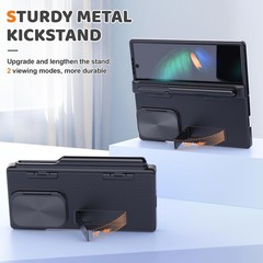 Samsung Galaxy Z Fold 6 Case with Kickstand Full Body Hard PC Stylish Shockproof