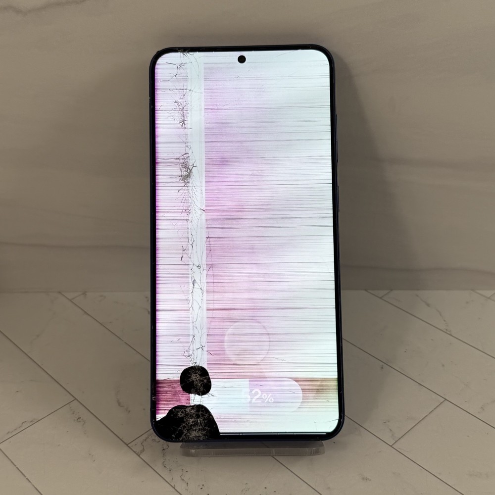 Samsung Galaxy S25+ Plus SM-S936 Blue Broken Cracked LCD Screen Bad Batt #A10