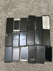 Lot of 18 Samsung Smartphones – For Parts or Repair – Mixed Models, As-Is