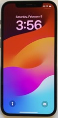 USED BLACK GSM UNLOCKED iPhone 12, 128GB A2172 MGER3LL/A WITH 83% BATTERY HEALTH