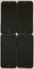 LOT OF FOUR USED GSM UNLOCKED APPLE iPhone 7, 128GB A1660 MNAJ2LL/A PHONES