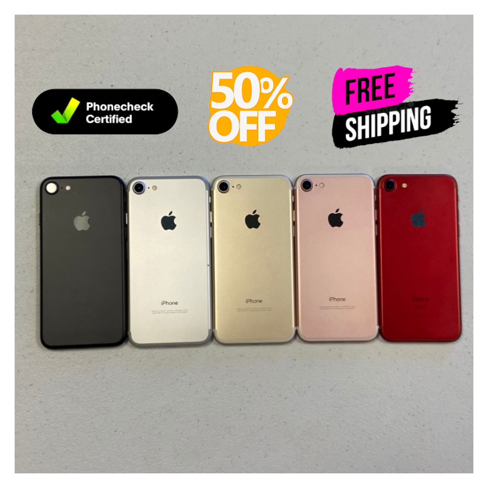 Apple iPhone 7 – 32GB/128GB – Verizon, AT&T, T-Mobile – Rose Gold, Black, Red