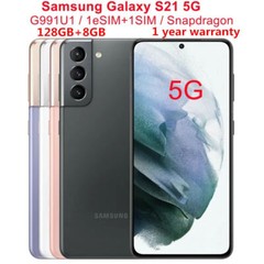 SAMSUNG GALAXY S21 5G SM-G991U 128GB 5G UNLOCKED GSM+CDMA Smartphone New Sealed