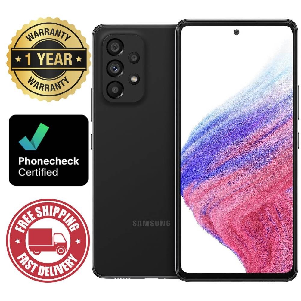 Samsung Galaxy A53 5G – 128 GB – Awesome Black (Spectrum) – Very Good