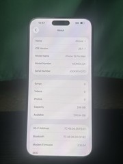 Apple iPhone 15 Pro Max 256GB Black Titanium, Unlocked, A2849-MU663LL