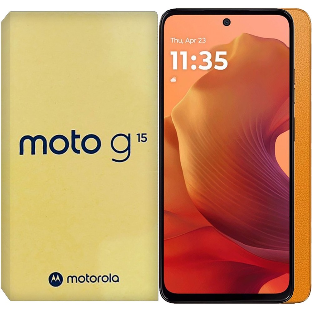 Motorola Moto G15 4G Sunrise Orange 128GB + 4GB Dual-SIM Unlocked GSM NEW