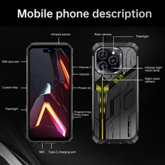 Rugged Smartphone R16 Pro MAX 12GB+256G Dual Sim 5G Unlocked Cell Phone 10000mAh