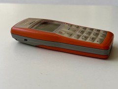 Finland Nokia 1100 – 240KB – (Red-Orange) (Unlocked) Gsm Vintage Mobile Phone