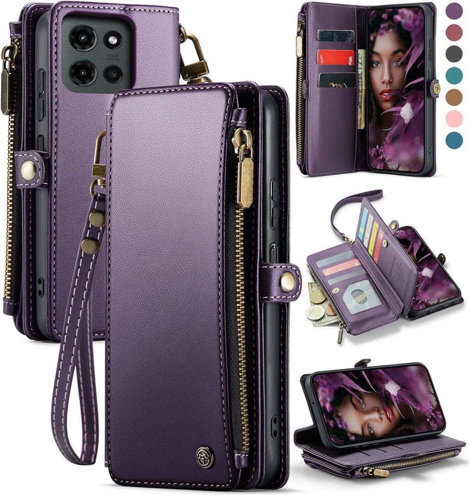 Moto G – 2026/2025 Case, RFID Blocking Wallet Case for Motorola Moto G 5G 2025 &