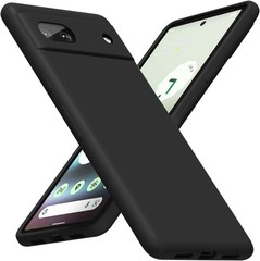 Google Pixel 6A Phone Case Silicone, Minimalist Ultra Thin Slim Soft Rubber Gel
