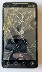 Sprint HTC Evo 4G Smartphone With Manual, Box, And USB Cord Bundle