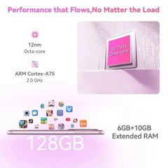 Cubot A30, Android 14 Smartphone , 16GB (6GB+10GB Extend) RAM+128GB ROM, 90Hz 6