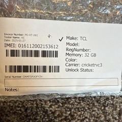 Wingtech REVVL V 32GB TMRVL4G (Cricket L- Unlocked) Gray- Doesn’t Stay Powered