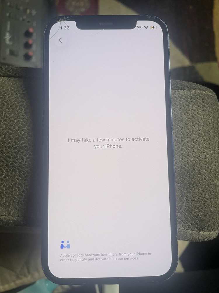Apple iPhone 12 128GB Blue 12MP Dual Camera Bar Smartphone For Parts/Not Working