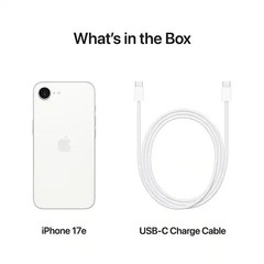 NEW Apple iPhone 17e 256GB White Factory Unlocked 5G A3575 100% Battery WARRANTY