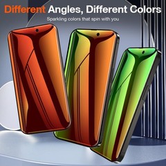 2PCS Privacy Screen Protector for iPhone 15 Pro Max & 15 Plus Colorful Gradient