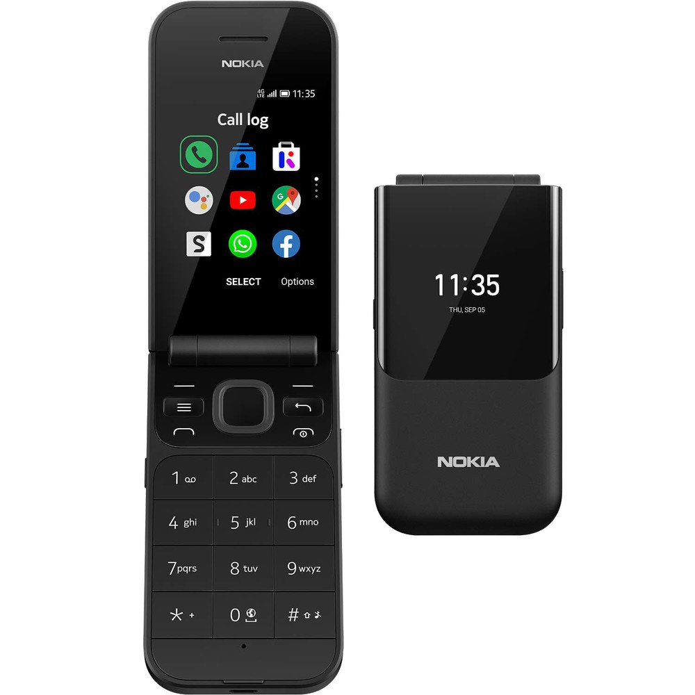 Nokia 2720 Fold 2G GSM Black 9MB Single-SIM Factory Unlocked GSM NEW