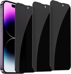 3PCS Privacy Screen Protector for iPhone 14 Pro Max 6.7 Inch Anti Spy Tempered G