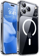 Clear Magnetic Case for iPhone 17 Pro Max, Shockproof Bumper with Full Camera Pr