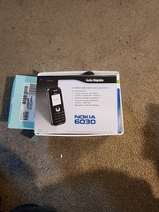 Nokia 6030 Cingular Cell Phone Bundle Black & Silver Faceplate w/ Extras