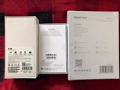 Blackview A100 Gray Smartphone, R5 Black Smartwatch, FitBuds1 Wireless Earbuds