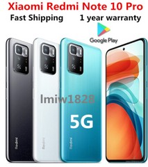 Xiaomi Redmi Note 10 Pro 5G 128GB 256GB LTE Android Global CellPhone New Sealed