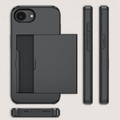 iPhone 16e Case & iPhone 17e Case Wallet, Dual Layer Shockproof Slim Phone Cover