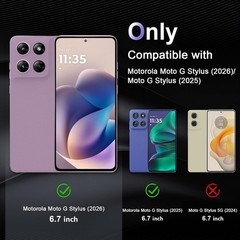 Case for Motorola Moto G Stylus 2026/Stylus 5G 2025, Shockproof Ultra-Thin Cover