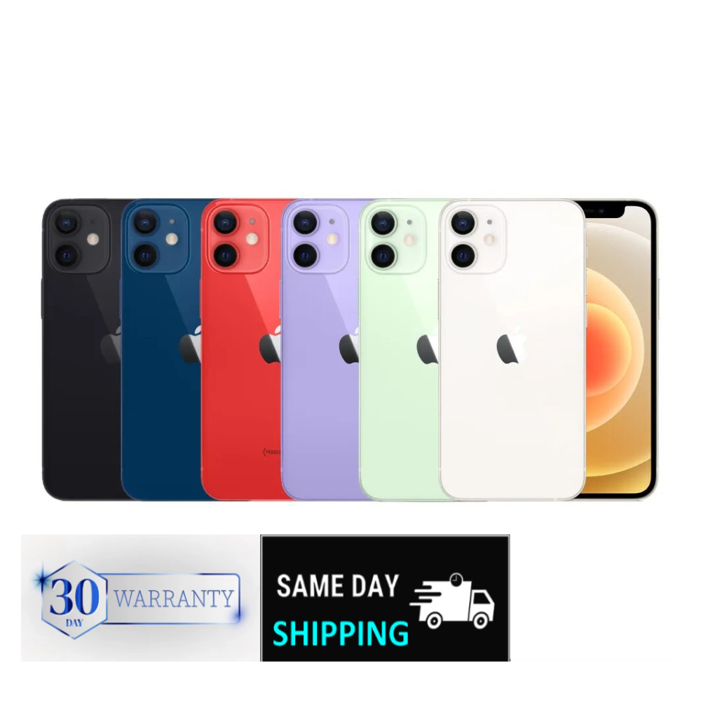 Apple iPhone 12 Blue Black Purple Red – Unlocked Verizon (128GB | 64GB) iOS