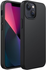 Full-Body Protective Silicone Case for iPhone 13 6.1-Inch, Soft Touch, Black