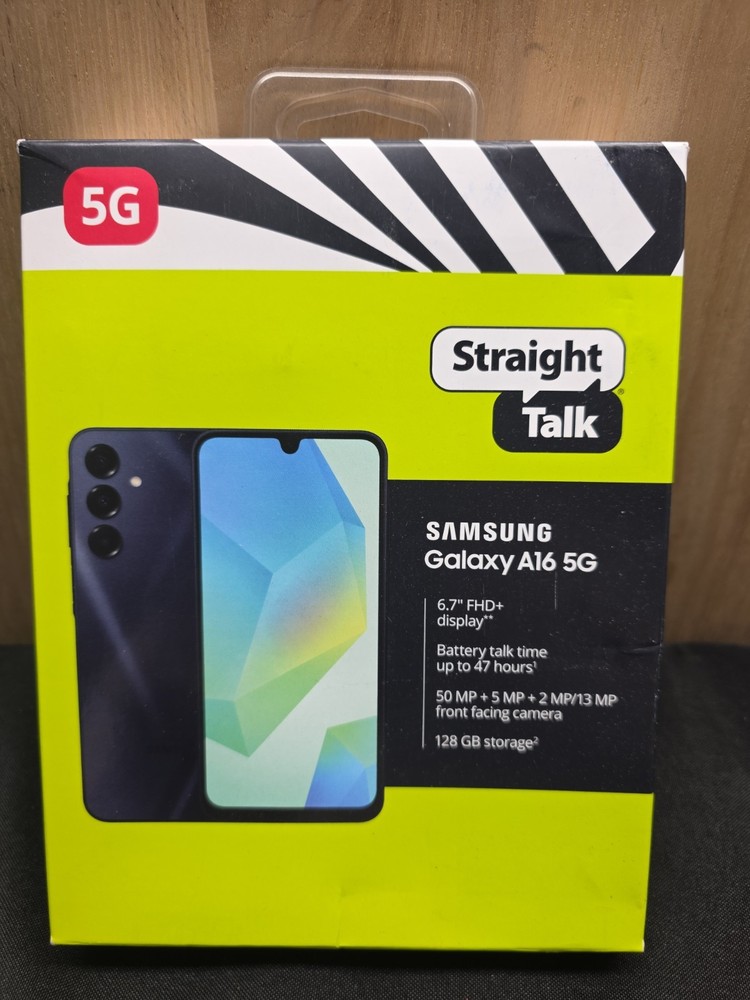 Samsung Galaxy A16 (5G) 128GB, Straight Talk Wireless Prepaid Smartphone – New
