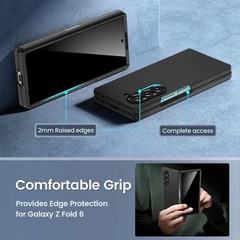 for Samsung Galaxy Z Fold 6 Case With Built in Screen Protector Support Wireless