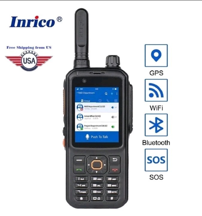 Inrico T320 POC Network Radio 4G LTE Push-to-Talk Radio Type-C Zello/Real PTT