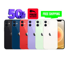 Apple iPhone 12 64GB Unlocked Verizon, AT&T, T-Mobile – Black, Blue, Green