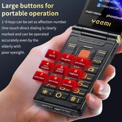 4G clamshell function mobile phone full range dual SIM screen unlocked version