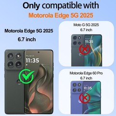 For Motorola Moto Edge 2025 Case With 360° Rotatable Floral Ring Kickstand Black