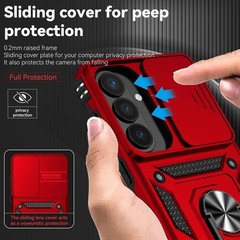 For Samsung Galaxy S26 Plus Case W/ 1x Screen & Slide Camera Protector,Kickstand