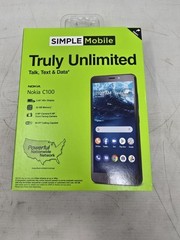 🔴Nokia C100, 32GB, Black – Prepaid Smartphone Simple Mobile
