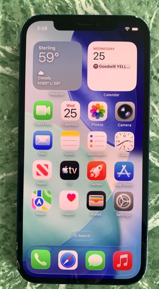 Tested GSM Unlocked iPhone 12, 64GB A2172 MGEK3LL/A For Repair SOLD AS IS