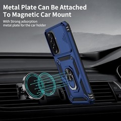 Samsung Galaxy A37 5G Case with Camera Lens Cover, 10 FT Drop Protection, Magnet