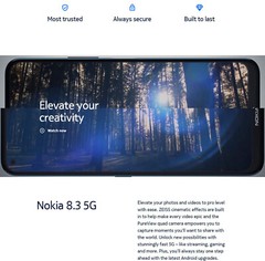Nokia 8.3 5G 64GB DUAL SIM 6.81″ 64MP Factory Unlocked SmartPhone GOOD BLUE B+