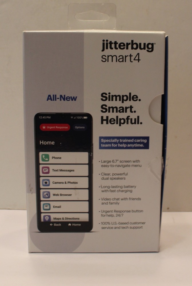 Jitterbug Smart 4 32G Smartphone for Seniors
