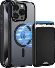 Magnetic for iPhone 12/iPhone 12 Pro Case, Detachable Magnetic Wallet, Black