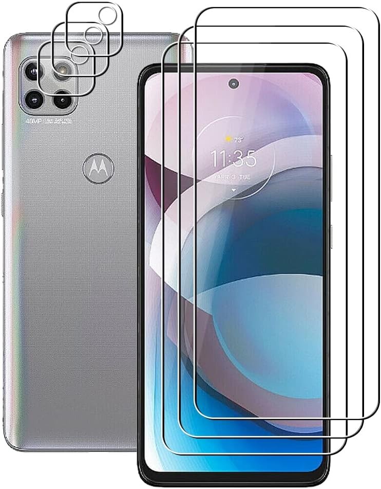 3 Pack Tempered Glass Screen Protector for Motorola Moto G 5G and One 5G Ace