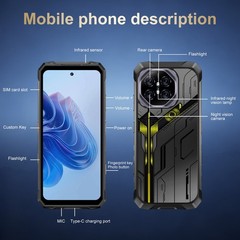 R26 Ultra 5G Rugged Smartphone 12GB+256G Dual Sim Unlocked Cell Phone 10000mAh