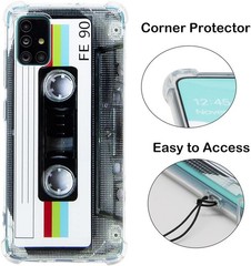Samsung Galaxy A51 5G Case, Unique Retro Design Soft Cool Cassette Tape Cover