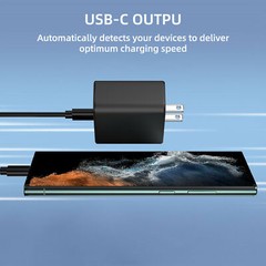 45W USB C Super Fast Wall Charger & 6FT Cable For Samsung Galaxy S25 S24 S23
