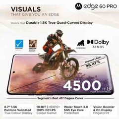 MOTOROLA Moto Edge 60 Pro 5G-Factory Unlocked-Global-12GB 256GB-Sparkling Grape